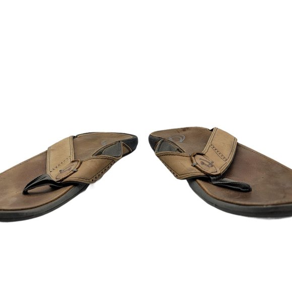 OluKai Nui Premium Leather Flip Flop Beach Casual main image 9